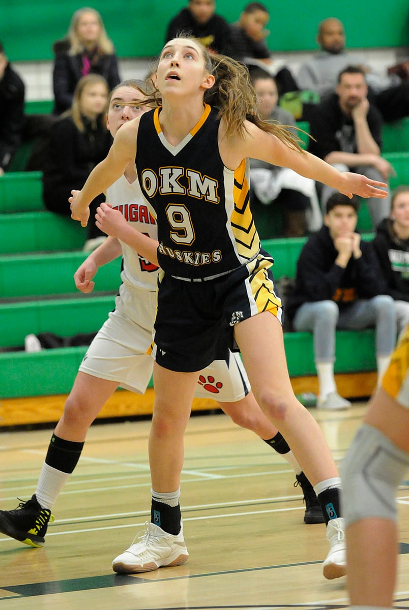 <who>Photo Credit: Lorne White/KelownaNow </who>Stella LaGrange was the leading scorer in OKM's final game at Provincials.