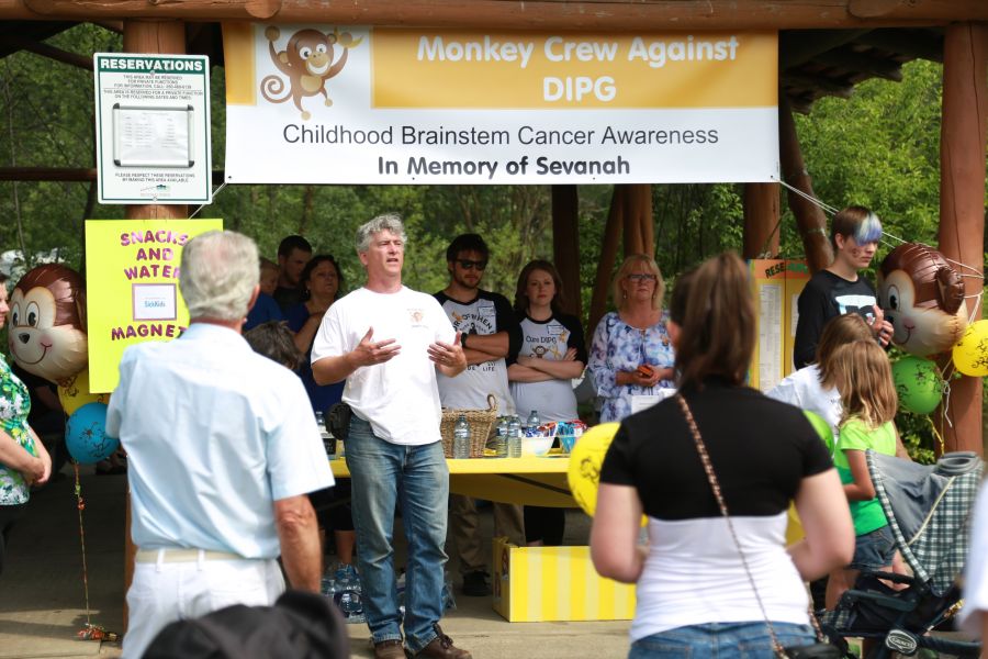 Sevanah's Grandfather spoke about the crew's mission and Sevanah before the march