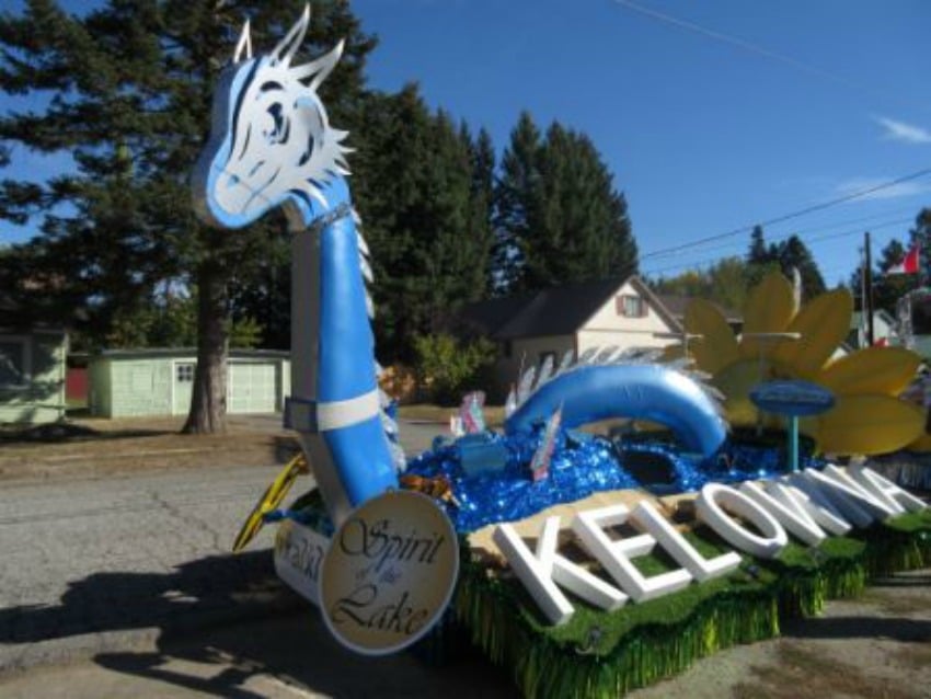 <who> Photo Credit: Contributed </who> The new Kelowna float. 