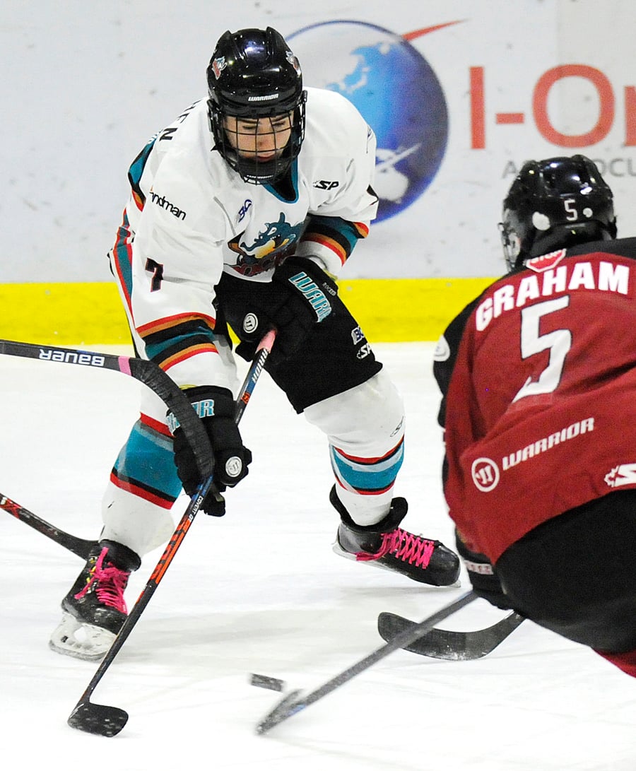 <who>Photo Credit: Lorne White/KelownaNow </who>Been Krivoshen goes into the weekend with four goals and three assists in eight games.