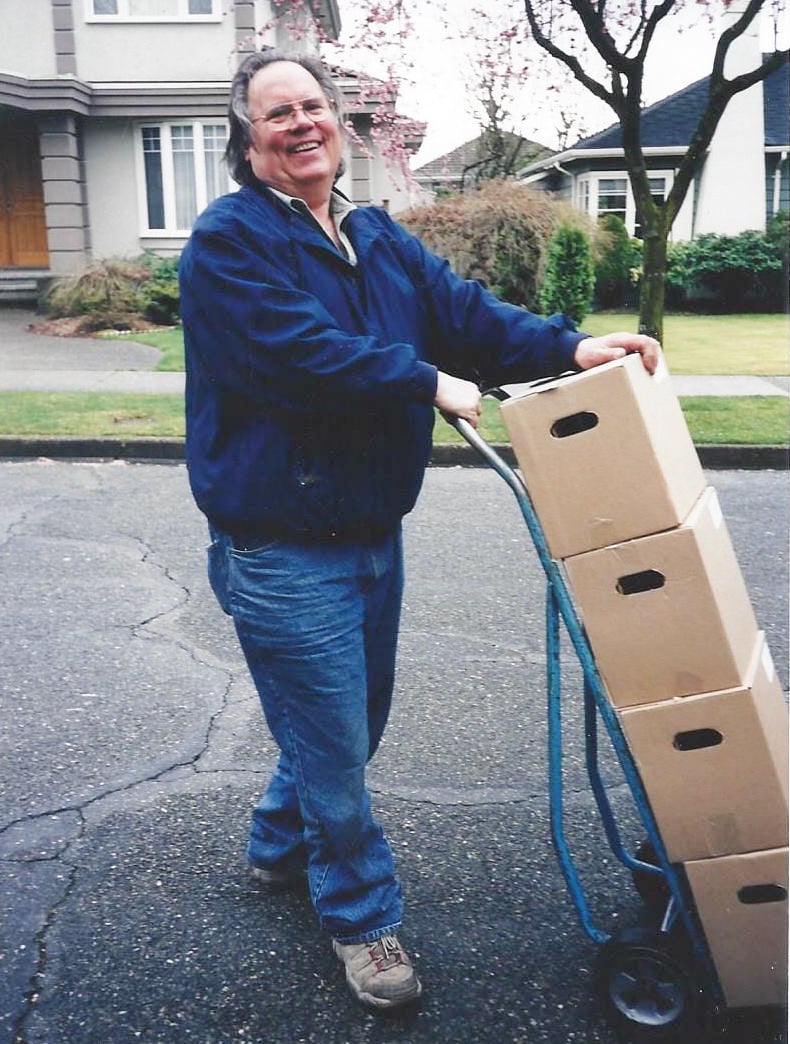 <who>Photo Credit: Cannery Brewing</who> Ron Dyck delivering beer back in the day