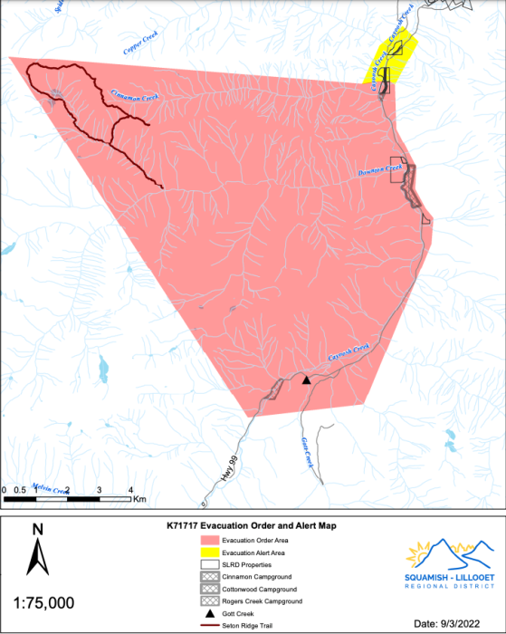 UPDATE: Evacuation orders rescinded for properties near Lillooet wildfire