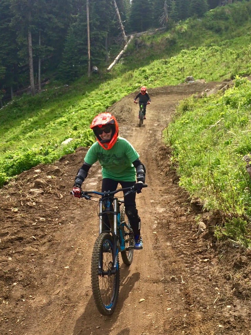 The downhill park was exciting and easy to do as a novice.