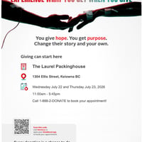 Canadian Blood Services - Blood Donor Event