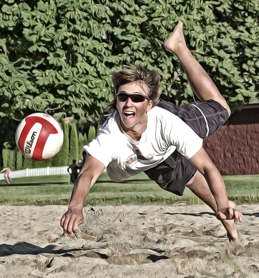 <who>Photo Credit: Lorne White/KelownaNow </who>Lake Country's Todd Van der Star . . . a member of the Zone 2 beach volleyball team at the 2006 B.C. Summer Games in Kamloops.