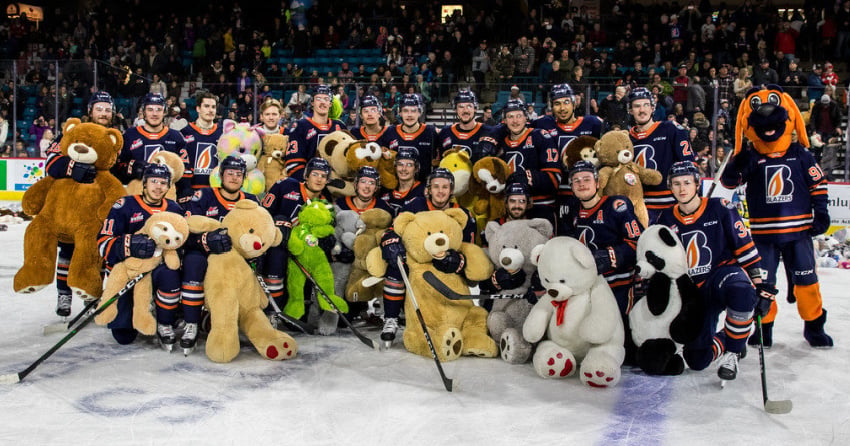 Kamloops Blazers Teddy Bear Toss happening Friday night