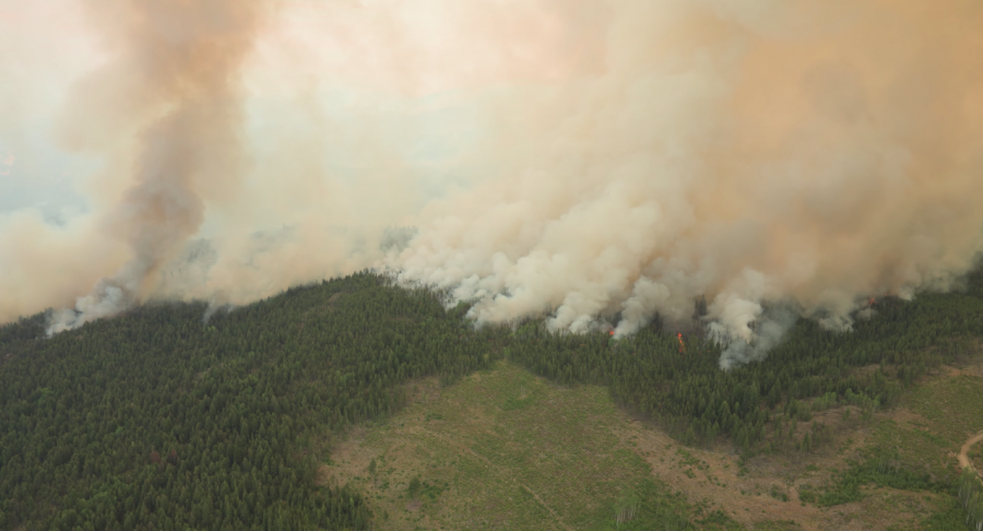 <who>Photo Credit: BC Wildfire Service</who>A screenshot from a video update shared by the BCWS on Friday.