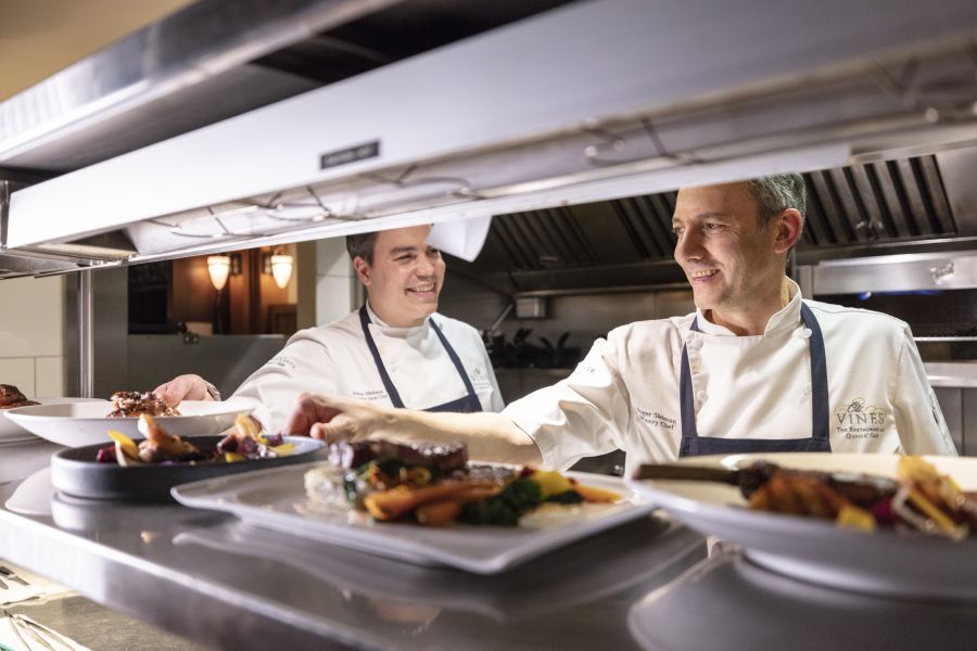 Chef Roger Sleiman (right)