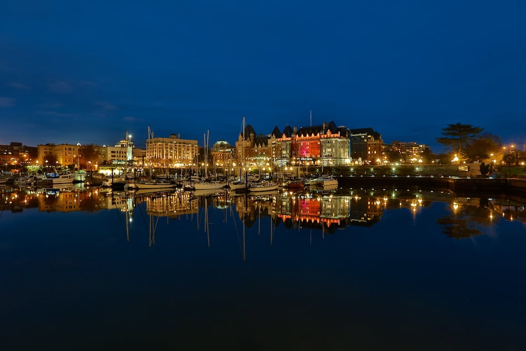 Victoria, BC is a beautiful city, day or night!