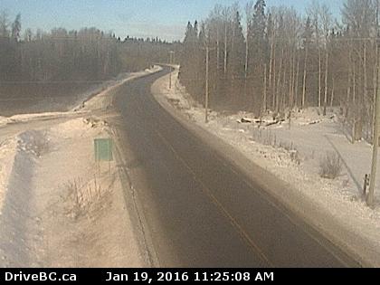 Current conditions near 70 Mile House.