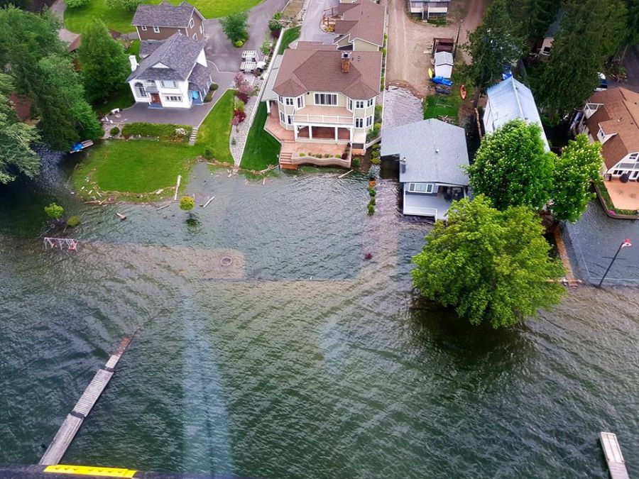 <who>Photo Credit: Facebook RDKB </who>Officials with the Emergency Operations Centre in Grand Forks had good news for the first time in 10 days Friday as forecasts for a second wave of catastrophic flooding no longer exists. They were also thrilled more than 100 members of the Canadian Armed Forces had arrived or would be on site by Friday evening.