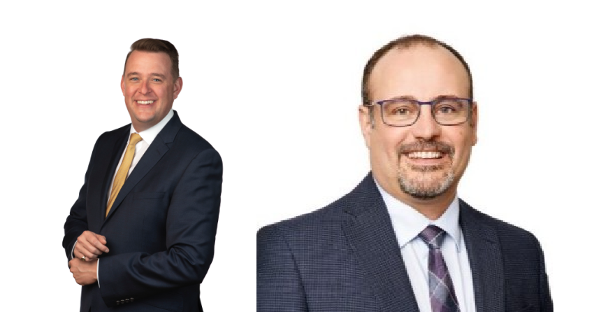 </who>Simon Mills, left, is the new president of Penticton-based Valley First Credit Union, taking over from Paul Araujo, right, who has become vice-president of operations at parent company First West Credit Union.