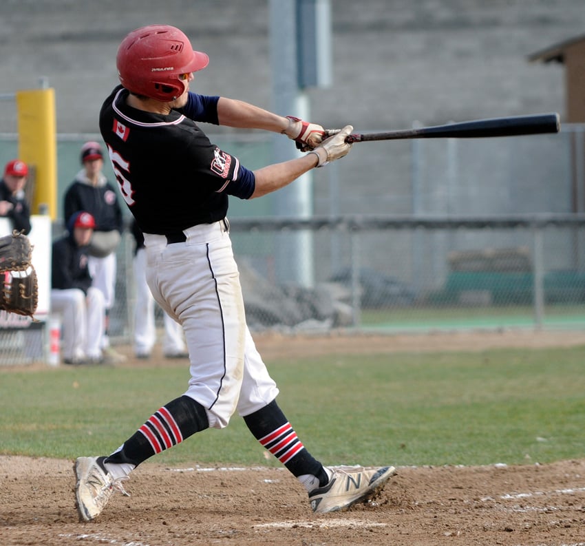 <who>Photo Credit: Lorne White/KelownaNow </who>Noah Wood-Jolivet's batting average and RBI total was second among the Coyotes.