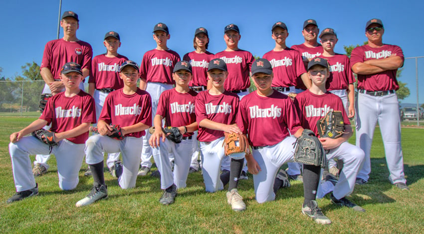 <who>Photo Credit: Contributed </who>The West Kelowna Dbacks represented the Okanagan at the B.C.13U A East provincial baseball championship tournament on the weekend in West Kelowna. Members of the team are, from left, front: Kaisen Dodd, Jacob Johnson, Cole Wingenbach, Devun Olfert, Tait Carter and Kaiden Davis. Back: Corey Davis (coach), Jack Slusarenko, Connor Seeley, Rachelle Saul, Jack Gillmore, Noah Wandler, Paul Gillmore (coach), Parker Johnston and Chris Carter (coach).