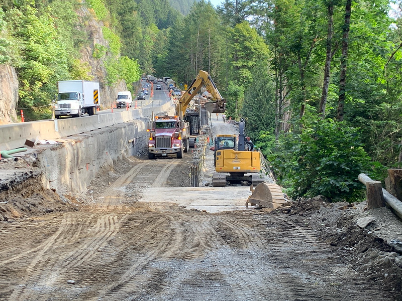 Washout repairs and safety upgrades completed on the Malahat