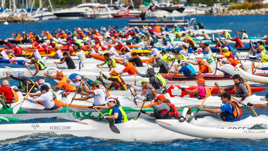 PHOTOS: Wild outriggers make big splash on Okanagan Lake