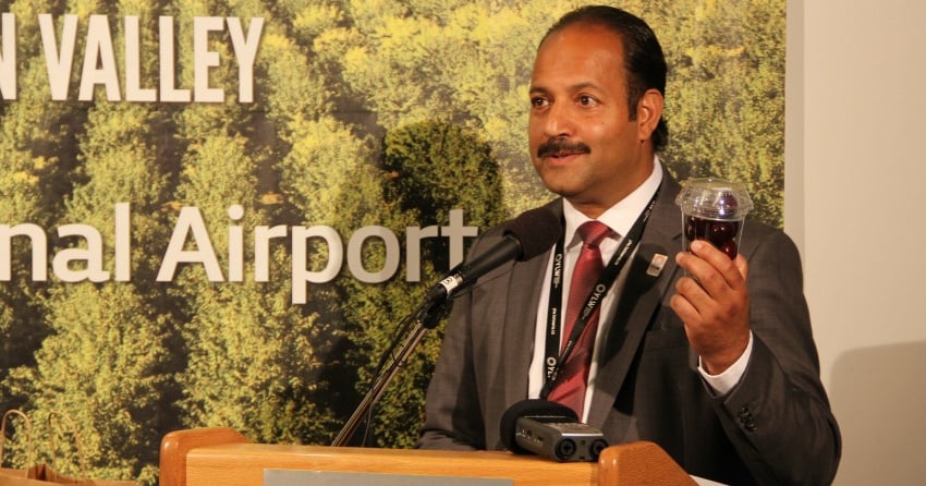 <who>Photo Credit: NowMedia Group</who>COVID is more damaging and long lasting than any other crisis that's hit aviation, says Kelowna International Airport director Sam Samaddar.