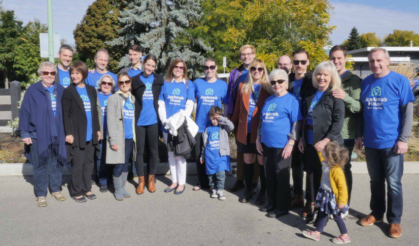 <who>Photo Credit: KelownaNow</who> Huber family at Better Together campaign launch