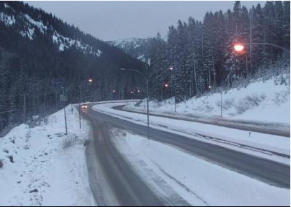 Current conditions at the Coquihalla Summit (Highway 5).