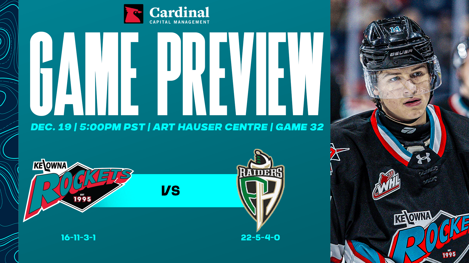 Game preview: Rockets wrap up Prairie trip, first half of season in Prince Albert tonight
