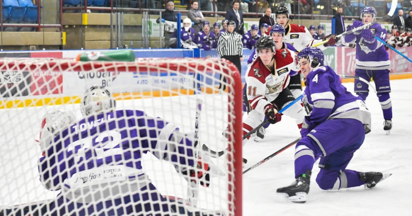 Three goal 2nd period lands Silverback win over the Warriors