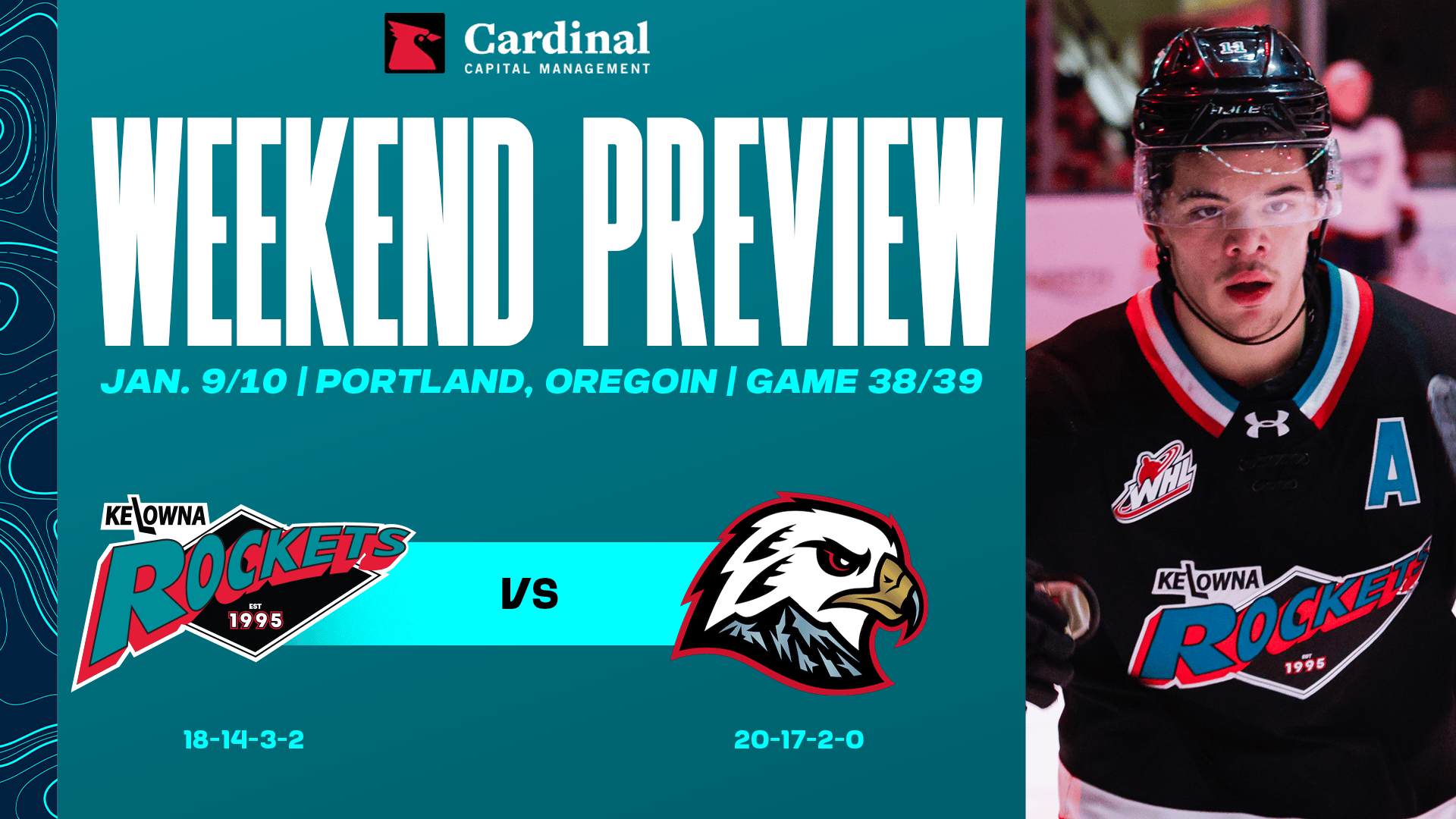 Weekend preview: Rockets head to Portland for pair of games against Winterhawks