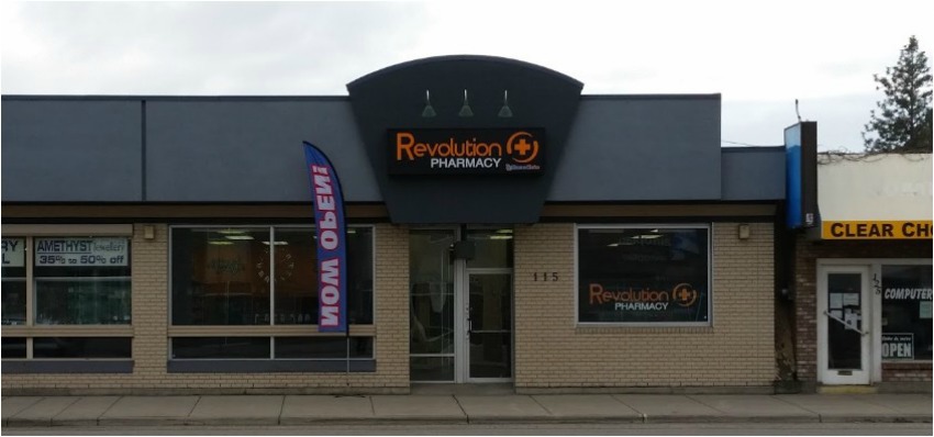 Revolution Pharmacy in Kelowna is under the PharmaChoice banner.
