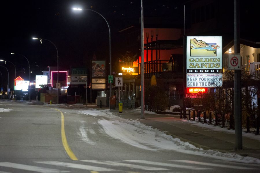 The streets were rightfully deserted Sunday night
