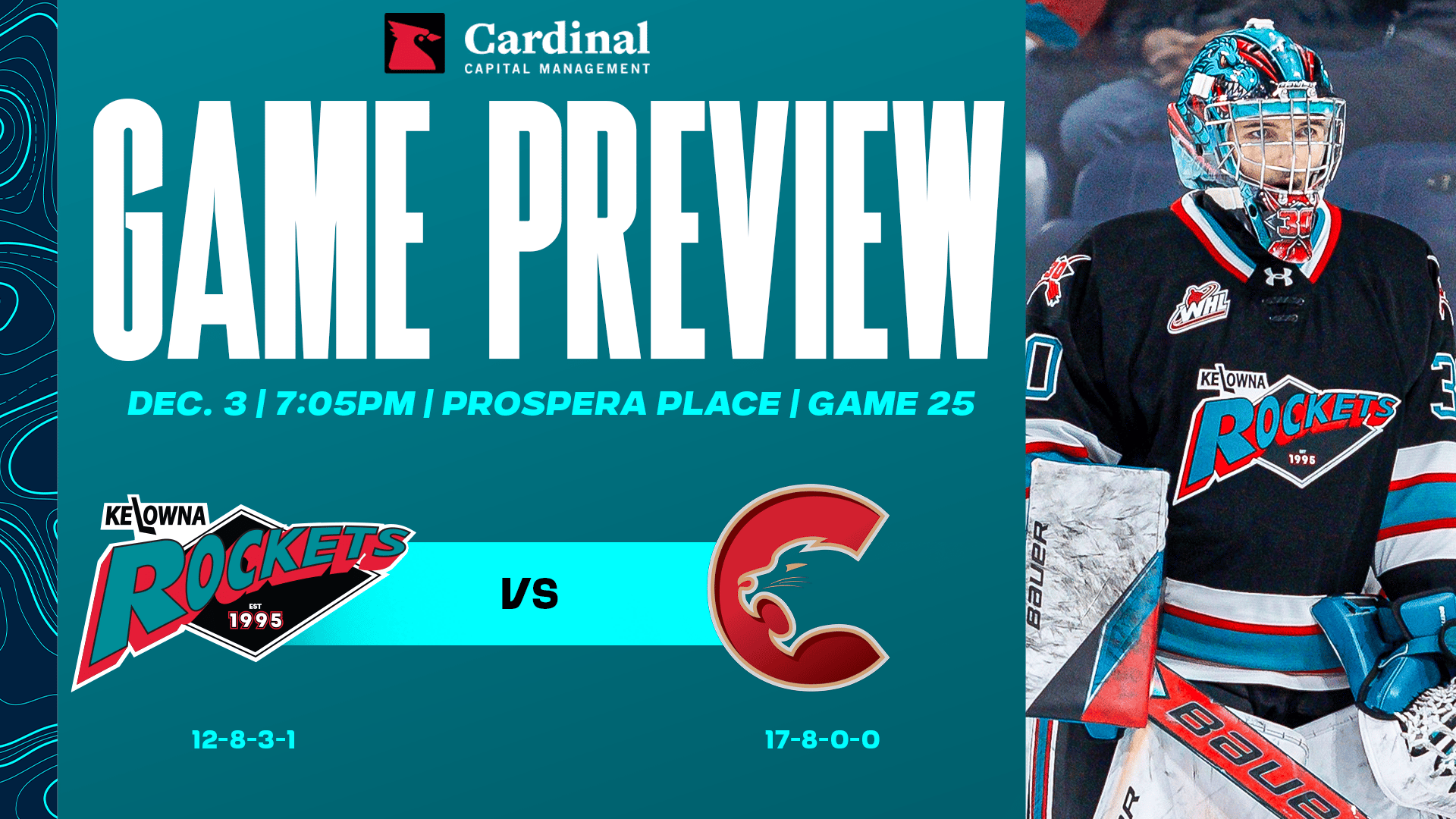 Game preview: Rockets host Cougars tonight in final home game before Christmas
