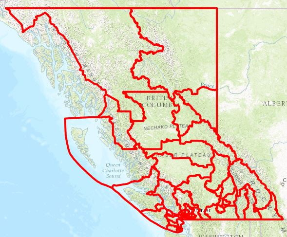 <who>Photo Credit: maps.gov.bc.ca</who>A map of the province's electoral districts.