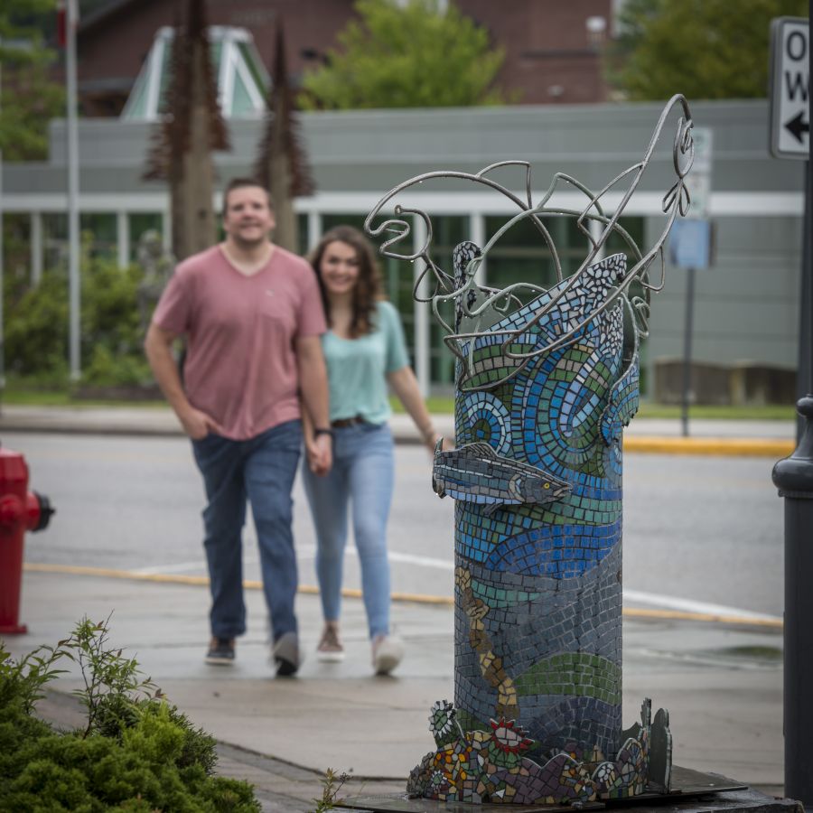 <who>Photo Credit: David R Gluns Photography</who> Scene from Castlegar Sculpture Walk