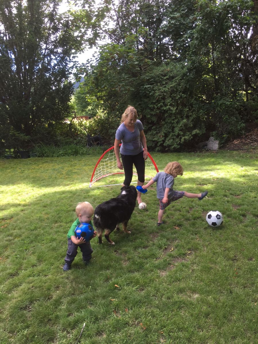 Molly likes to get active, both competitively and casually with her family!