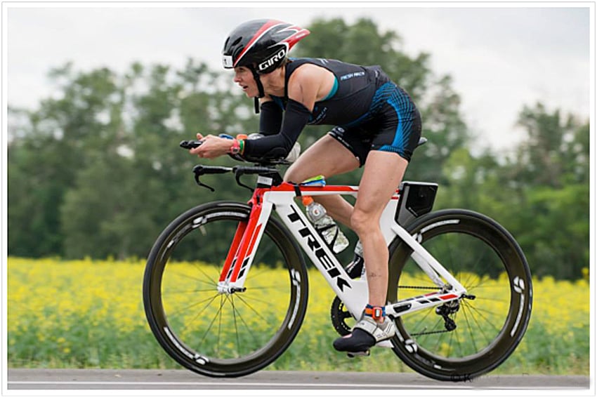 <who>Photo Credit: Ken Anderson Photography </who>Malindi Elmore moved up from 19th to fifth place during the bike portion of the race in Augusta.