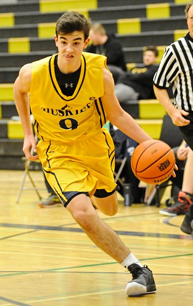<who>Photo Credit: Lorne White/KelownaNow </who>OKM's Phil Michl led his team in a pair of Valley games.