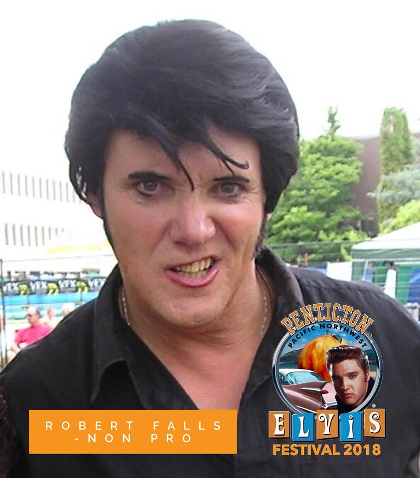 <who>Photo Credit: Facebook Penticton Elvis Festival Society </who>Elvis tribute artist Robert Falls will be competing in the non-professional division at next week's Penticton Elvis Festival.