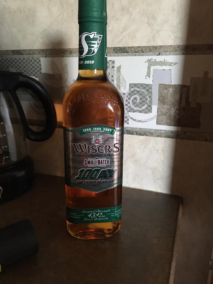<who> "My hubby packed Sask Roughriders whisky and an air compressor," said Jennifer Welte Sereda.