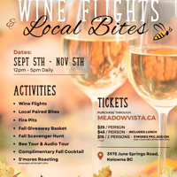 Fall Wine Festival Wine Flights & Local Bites