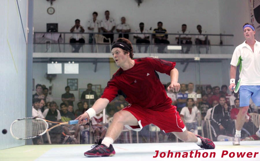 <who>Photo Credit: Contributed </who>Former World Squash Champion Jonathan Power will be playing an exhibition match against the best player in B.C. history, Viktor Berg, during the 2018 Vernon Squash Open next weekend at Rosters Sports Club .