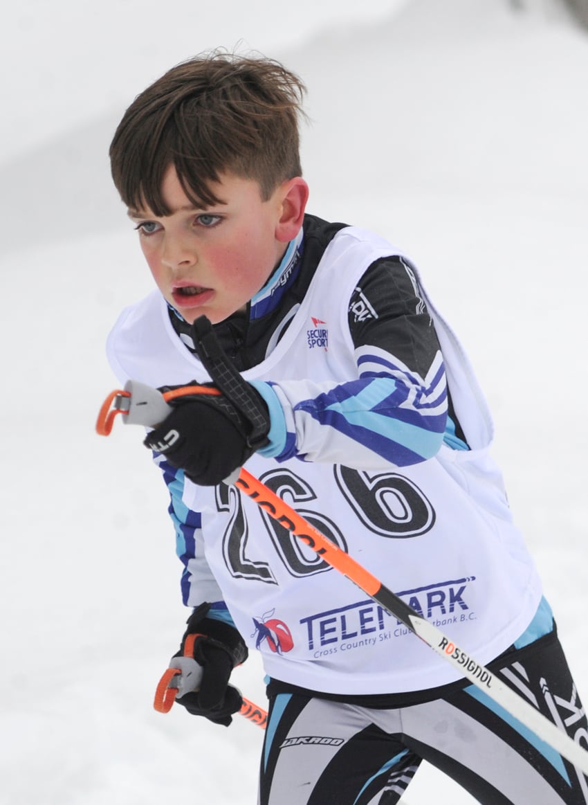 <who>Photo Credit: Lorne White/KelownaNow </who> Telemark's Erik Urness was runner-up in the peewee boys 1 free technique and fifth in the classic.