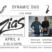 Dynamic Duo Live at Zias Stonehouse Restaurant