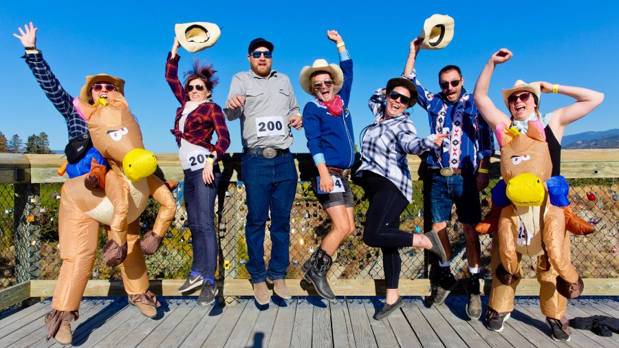 <who>Photo Credit: NowMedia/Gord Goble</who> Scene from 2022 Penticton Beer Run