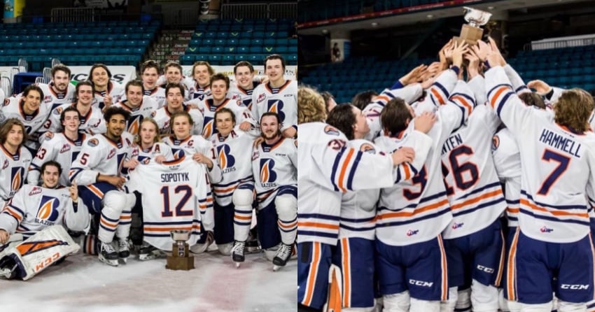 Blazers to raise a pair of BC Division banners on Saturday night