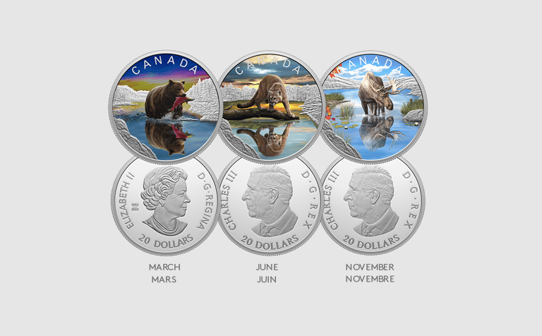 Royal Canadian Mint unveils series of vibrant wildlife coins