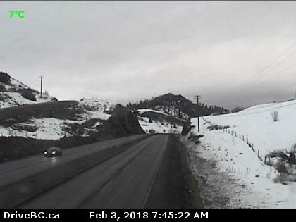 Highway 97 at Kalamalka Lookout, looking north.