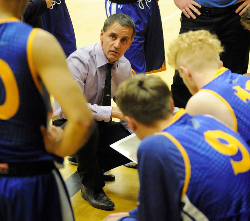 <who>Photo Credit: Lorne White/KelownaNow</who>Rutland head coach, Jeff Balkenhol, says he expected to be going up against one of the top-seeded teams in the first game at provincials.