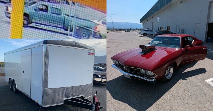 Trailer with classic muscle car inside stolen from ‘secured compound ...