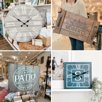 Sip and Paint Clock, Serving Tray or Wood Sign
