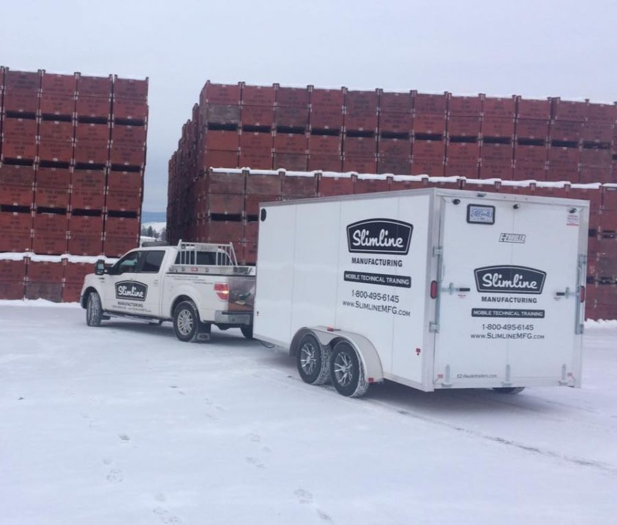 Penticton's Slimline Manufacturing Ltd., which produces a wide array of equipment used in agricultural spraying, has been sold to Kelowna's Decisive Dividend Corporation.
