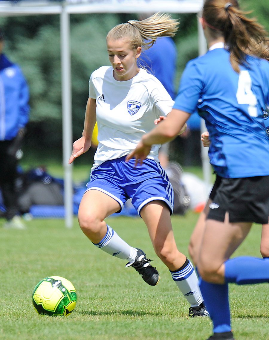 <who>Photo Credit: Lorne White/KelownaNow </who>Kelowna's Lydia Keating scored one of the TOFC U16 goals in a 5-0 win over the visiting Vancouver Island Wave.
