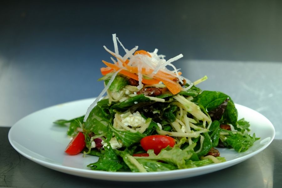 The Bistro Salad stands as evidence that Montreal inspired food can be deliciously fresh.